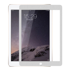 9H 3D Metal Tempered Glass Screen Protector Film for Apple iPad 2/3/4 (Silver)