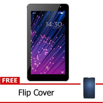 Advan Vandroid T2H White Free Flip Cover Biru Tua Dyval