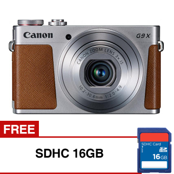 Canon Powershot G9 X - 20.2MP - Silver + Gratis SDHC 16GB  