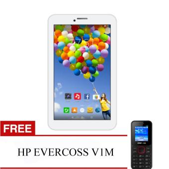 Evercoss Winner Tab V AT7F - 8GB - Putih + FREE HP EVERCOSS V1M