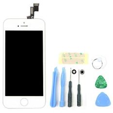 Full Set LCD Screen Replacement Digitizer Assembly Display Touch Panel Fixing_DIY for iPhone 5C (White) + Free Repair Tool Kits - Intl