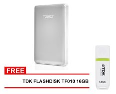 Hitachi Touro S 1TB Hardisk - Silver + Tdk flashdisk Tf010 16gb