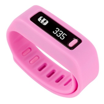 OEM HD-265 Smart Sports Bracelet for Apple iPhone 5s-Samsung GalaxyS5 Pink