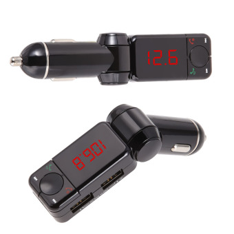 VAKIND Bluetooth Nirkabel Kit Mobil MP3 Modulasi Pemancar FM Player USB SD MMC - Intl