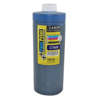 Fast Print Dye Based Photo Premium Canon - Cyan - 1000 ML