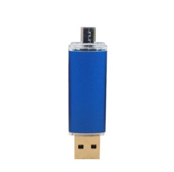 128G i-Flash Driver HD U-disk Lightning data for Android micro usb interface flash drive for PC/MAC(Blue)
