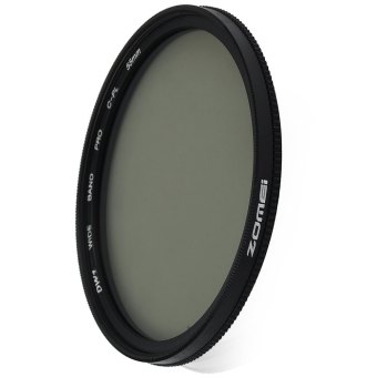 Zomei 55mm Ultra Thin CPL Circular Polarizer Glass Filter Lens (Black)