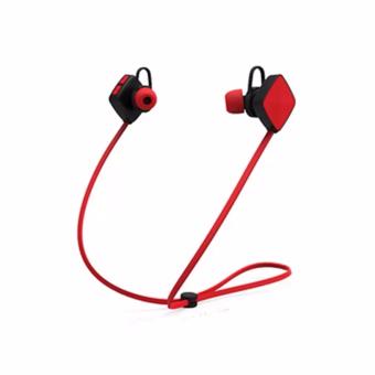M3 Sports Wireless Bluetooth Earphone Earbuds V4.1 Stereo Headset Bass Earphones With Mic In-Ear For IPhone 7/6 SmartPhone - Merah