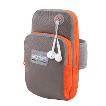 LALANG Universal Sports Armband Phone Bag Case Fitness Jogging Running Arm Band Bag Pouch L (Grey) - intl