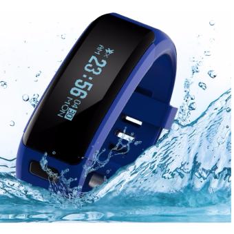 2Cool Smart Bracelet with WaterProof IP68 Swiming Water Resistant Bracelet Touch Screen Pedometer Bluetooth 4.0 Heart Rate Smart Bracelet for iPhone and Android(Black) - intl