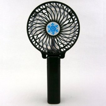 Handy Mini Rechargeable USB Electric Mini Fan Air Cooler (Black) (Color:As First Picture) - intl
