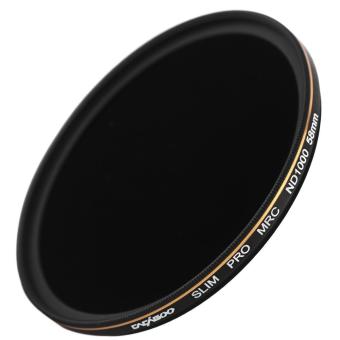 CACAGOO 58mm ND1000 Filter Neutral Density Ultra Slim Multi-Coated Lens Filter 10 Stop Optical Glass for Nikon Canon Olympus Pentax DSLR Camera - intl