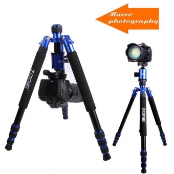 Zomei Z888C Professional Portable Carbon Fiber Tripod & Ball Head Compact Travel for All Canon Sony Nikon DSLR Camera （Blue） - intl