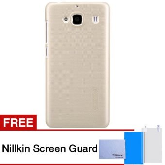 Nillkin Frosted Hard Case For Xiaomi Redmi 2 / Prime Gold + Gratis ScreenGuard Nillkin