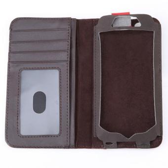 LALANG New Phone Case Retro Book Style Flip Mobile Cover For IPhone 6 (Brown)