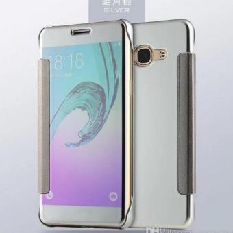 Case Chanel Executive Samsung Galaxy A5 2017 Flipcase Flip Mirror Cover S View Transparan Auto Lock Casing Hp- Silver