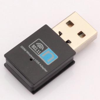 300Mbps WiFi USB2.0 Wireless Adapter USB Wifi Adapter Wireless Wifi Network Card(Black) - intl