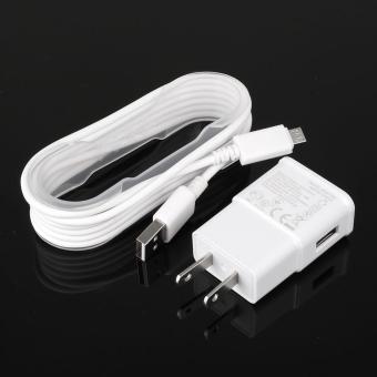 Fast Wall Charging USB Cable OEM Car Charger For Samsung Galaxy S6 Edge+ US Plug - intl
