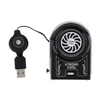 Mini Vacuum USB Cooler Air Extracting Cooling Fan for Notebook Laptop Computer Peripherals Black Black