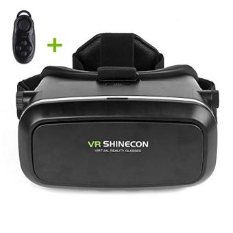 VR BOX 3.0 Google Cardboard headset VR SHINECON 3D Virtual Reality Glasses Oculus Rift +Bluetooth Mouse / Remote Control Gamepad - intl