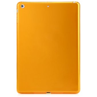 TimeZone TPU Soft Case Cover Crystal Clear Transparent Silicon Ultra Slim Shell for iPad Air (Orange)
