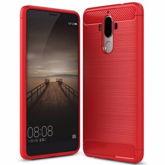 For Huawei Mate 9 5.9\" inch Cases Hybrid Armor Silicone Plastic 2 in 1 Case For Huawei Ascend Mate 9 Phone Cover(Red) - intl