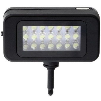 Micro Flash Instant Pro Universal 21 LED Flash Spotlight for Smartphone - Hitam