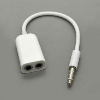 3.5mm Couple Line Earphone Audio Splitter Cables Double Plug Use Cord Headphone Couples audio cable - intl