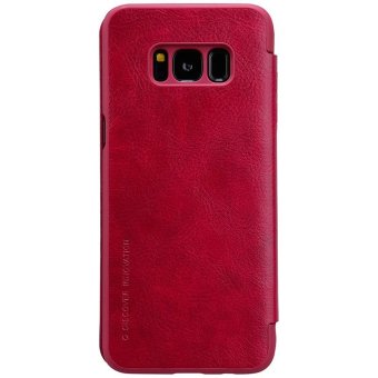 sFor Samsung Galaxy S8 Plus Case Nillkin QIN Series leather Cases 360 degree protection case flip cover for samsung s8 plus (Red) - intl