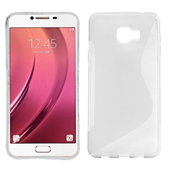 Solid Color TPU Soft Protective Protector Case Cover Skin for Samsung Galaxy C7 Transparent - intl