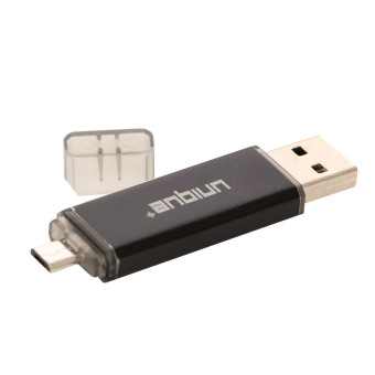 uNiQue USB OTG Flashdisk Metal Simple 8GB - Hitam
