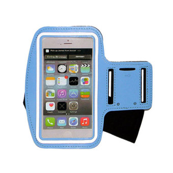Fantasy Waterproof Sports Running Armband Leather Case (Blue) - intl