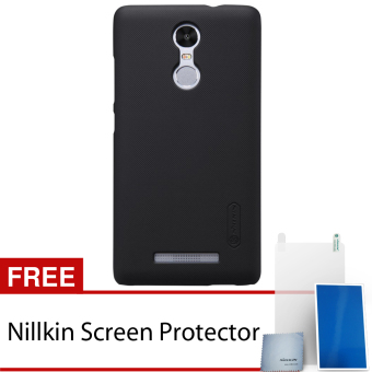 Nillkin Xiaomi Redmi Note 3 / Xiaomi Redmi Note 3 Pro Super Frosted Shield Hard Case - Original - Hitam + Gratis Nillkin Screen Protector