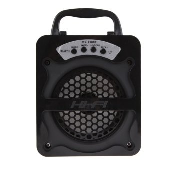 VAKIND portabel Super Bass kolam Speaker Bluetooth dengan USB/TF/AUX/FM Radio (hitam)