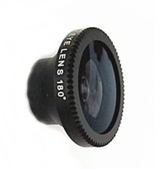 Lesung Universal 3 in 1 Fisheye Lens Kit for Mobile Phone - LX-M301 - Hitam