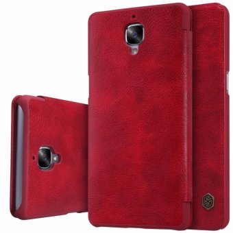 Nillkin Qin Series Leather case for Oneplus 3 / 3T - Merah