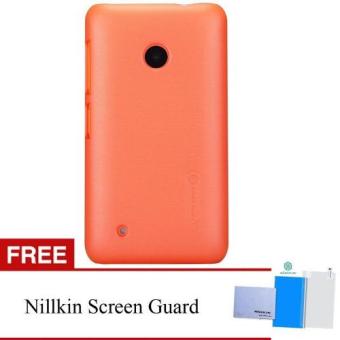 Nillkin For Nokia Lumia 530 Super Frosted Shield Hard Case Original - Orange + Gratis Anti Gores Clear