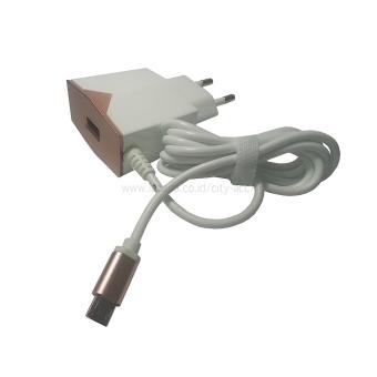 Adaptor Charger Rumah - Home Charger - Power Adapter USB 2.1A - Rose Gold