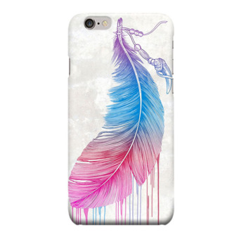 Indocustomcase Feather Cover Hard Case for Apple iPhone 6 Plus