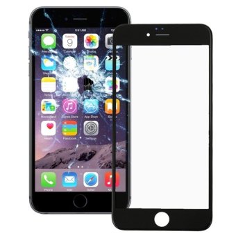 iPartsBuy Front Screen Outer Glass Lens with Front LCD Screen Bezel Frame for iPhone 6 Plus (Black)