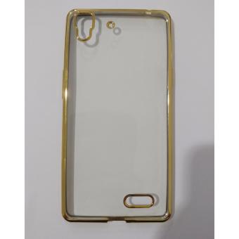 4Connect TPU Jelly Chrome Case For Oppo R7-Gold