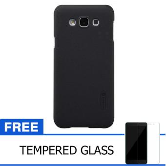 Nillkin For Samsung Galaxy E7 / E700 Super Frosted Shield Hard Case Original - Hitam + Gratis Tempered Glass
