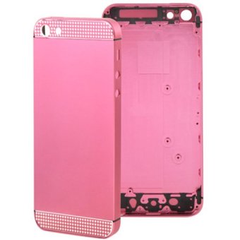 Full Housing Alloy Diamond Replacement Back Cover for iPhone 5(Pink) - intl