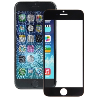 iPartsBuy Front Screen Outer Glass Lens for iPhone 6 (Black)