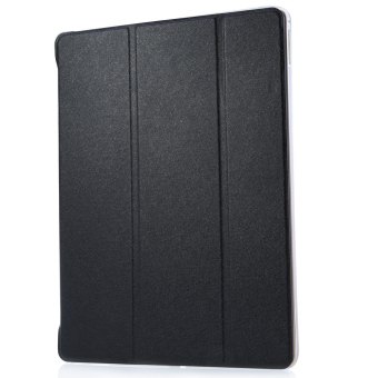 TimeZone Ultra Slim Leather Wake Sleep Smart Cover Hard Back Case with Stand Function for iPad Pro (Black)