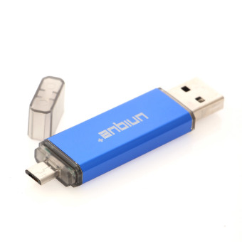 uNiQue USB OTG Flashdisk Metal Simple 16GB - Biru