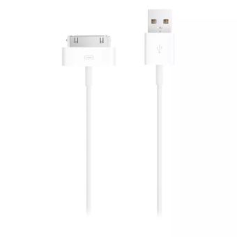 1m USB Sync Data Charging Charger Cable Cord for Apple iPhone 3GS 4 4S 4G iPad 2 3 iPod Nano Touch Adapter (White) 