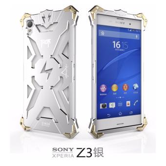 DAYJOY Luxury Cool Design Aerospace Aluminum Alloy Metal Protective Bumper Frame Cover Case for SONY XPERIA Z3(SILVER) - intl