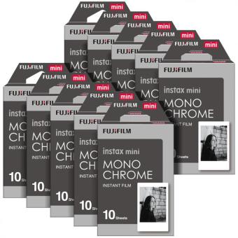Fujifilm Instax Mini Instant 100 Film Monochrome for 7s 8 25 50s 70 90 / Polaroid 300 / SHARE SP-1, 2 & Sofort