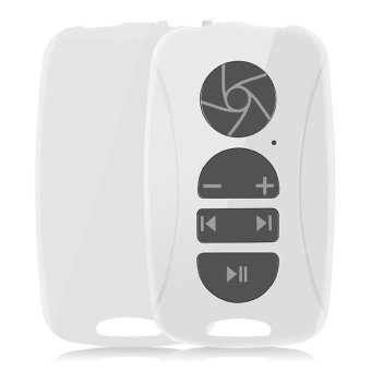 HomeGarden Multimedia Remote Control Bluetooth for Cell Phone White